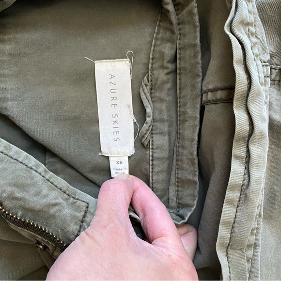 Azure dark olive utility jacket - Picture 3 of 3